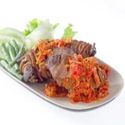 Nasi Rempelo Ati   Tempe Penyet