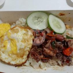 Nasi Ceplok Cumi Judez