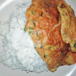 Nasi Dadar Kornet Sosis