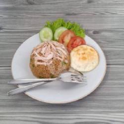 Nasi Goreng Ayam Siwir   Telur