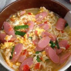 Mie Godok   Telur   Sosis   Es Teh