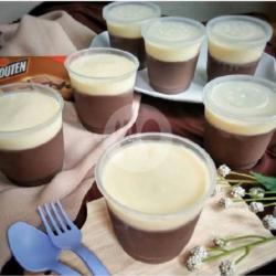 Puding Coklat Vla Vanila