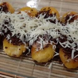 Pisang Gencet Coklat Keju