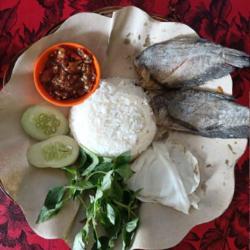 Nasi   Asin Sepat   Sambel Setan