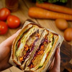 Kani Ham Egg Sandwich
