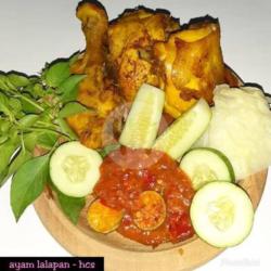 Ayam Lalapan Serundeng Tanpa Nasi