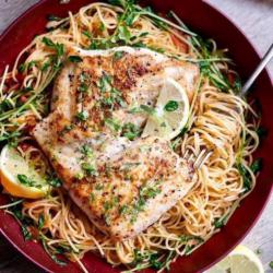 Red Snapper Spaghetti Aglio Olio