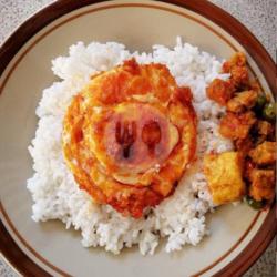 Nasi Telor Balado Sosis