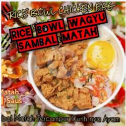 (beli 2 Lebih Murah) 2 Box Ricebowl Chicken Skin Sambal Matah