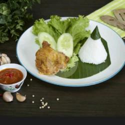 Nasi Putih Ayam Gulung