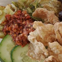 Nasi Cumi Tepung Telur Dadar Crispy Melimpah