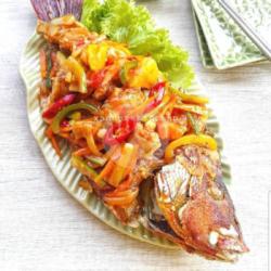 Kakap Goreng  Saos Asam Manis