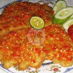 Nasi   Ayam Penyet Balado