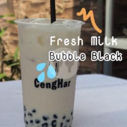 Fresh Milk Bubble Black Large 22 Oz