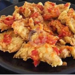 Nasi Telur Krispi Geprek