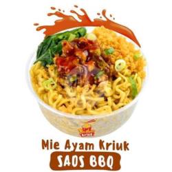 Mie Ayam Kriuk Saos Bbq