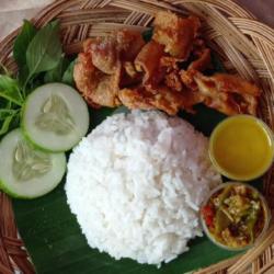 Penyetan Kulit Ayam Tanpa Nasi