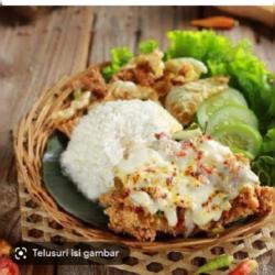 Nasi Geprek Mozarella