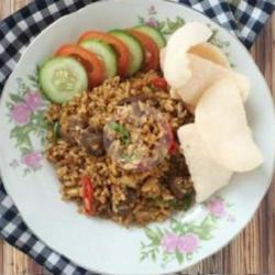 Nasi Goreng Gila Ayam Bakso Sayuran