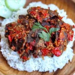 Paket Nasi Paru Balado