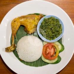 Nasi   Ayam  Batokok Sambal Ijo