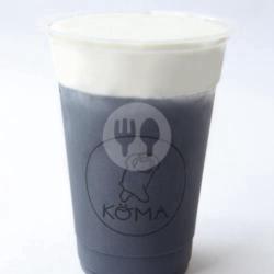 Honey Charcoal Cheese Tea - Medium