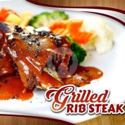 Grilled Rib (iga) Steak (saos Mushroom/ Blackpepper/ Bbq)