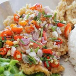 Nasi Ayam Geprek Sambal Matah
