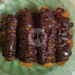 Pisang Crunchy , Chocolate Lumer Susu