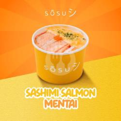 Sashimi Salmon Mentai Rice