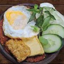 Nasi Tahu Tempe Telur Ceplok