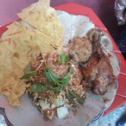 Nasi Pecel Ayam Bergedel