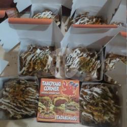 Takoyaki Isi 4 Pcs. Pilihan Topping Gurita, Smoked Beef , Crab, Mixed