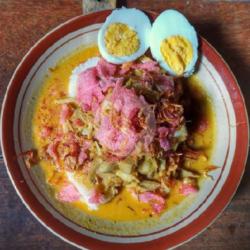 Lontong Gulai Cubadak   Telur