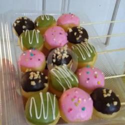 Sate Donat Mini 2 Tusuk (1 Tusuk Isi 3pcs)