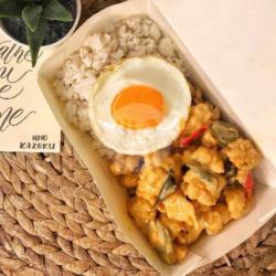 Chicken Salted Egg Yolk Rice Box