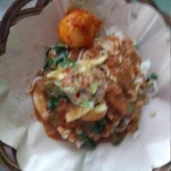 Nasi Pecel Telur Balado