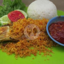 Nasi   Bandeng Kremes   Lalapan