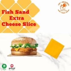 Fish Sandwich Extra Cheese Slice