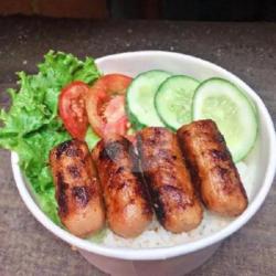 Nasi Sosis Panggang