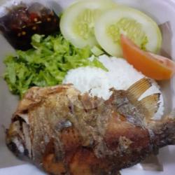 Nasi Bawal / Nila / Mujair Goreng Sambal Kecap