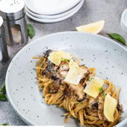 Butter Herbs Mushroom Spaghetti