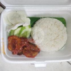 Jengkol Penyet   Nasi   Lalapan   Sambal