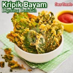 Kripik Bayam Hangat