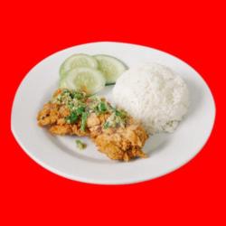 Nasi Ayam Geprek Crispy Premium (tanpa Tulang)