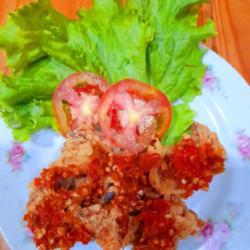 Nasi Cumi Geprek Rawit Merah