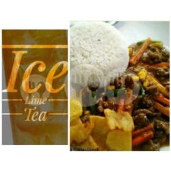 Chicken Stroganoff Pack ( Chicken Stroganoff   Ice Lemon Tea)