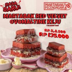 Martabak Red Velvet Ovomaltine Keju