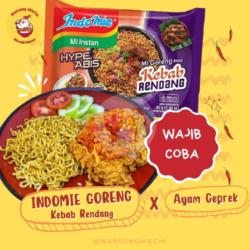 Paket Hemat Indomie Kebab Rendang   Ayam Geprek