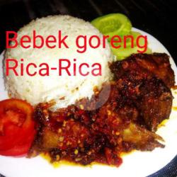 Bebek Goreng Pedas Khas Madura   Nasi